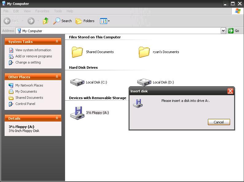 What is the problem of my Floppy drive